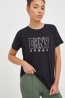 Tričko Dkny dámske, čierna farba, DP3T9768