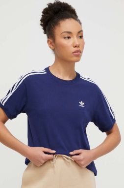 Tričko adidas Originals dámske, tmavomodrá farba, IR8053