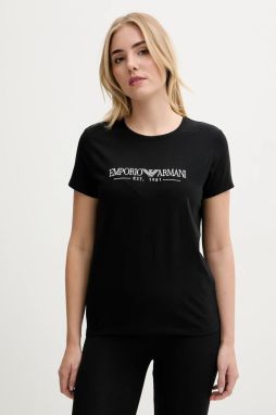 Tričko Emporio Armani Underwear dámske, čierna farba, EW000408 AF10881