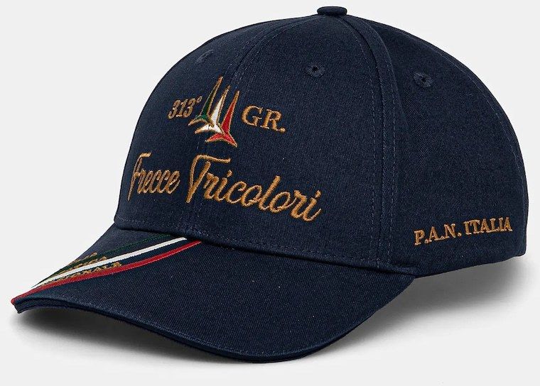 Bavlnená šiltovka Aeronautica Militare tmavomodrá farba, s nášivkou, HA1205CT3299