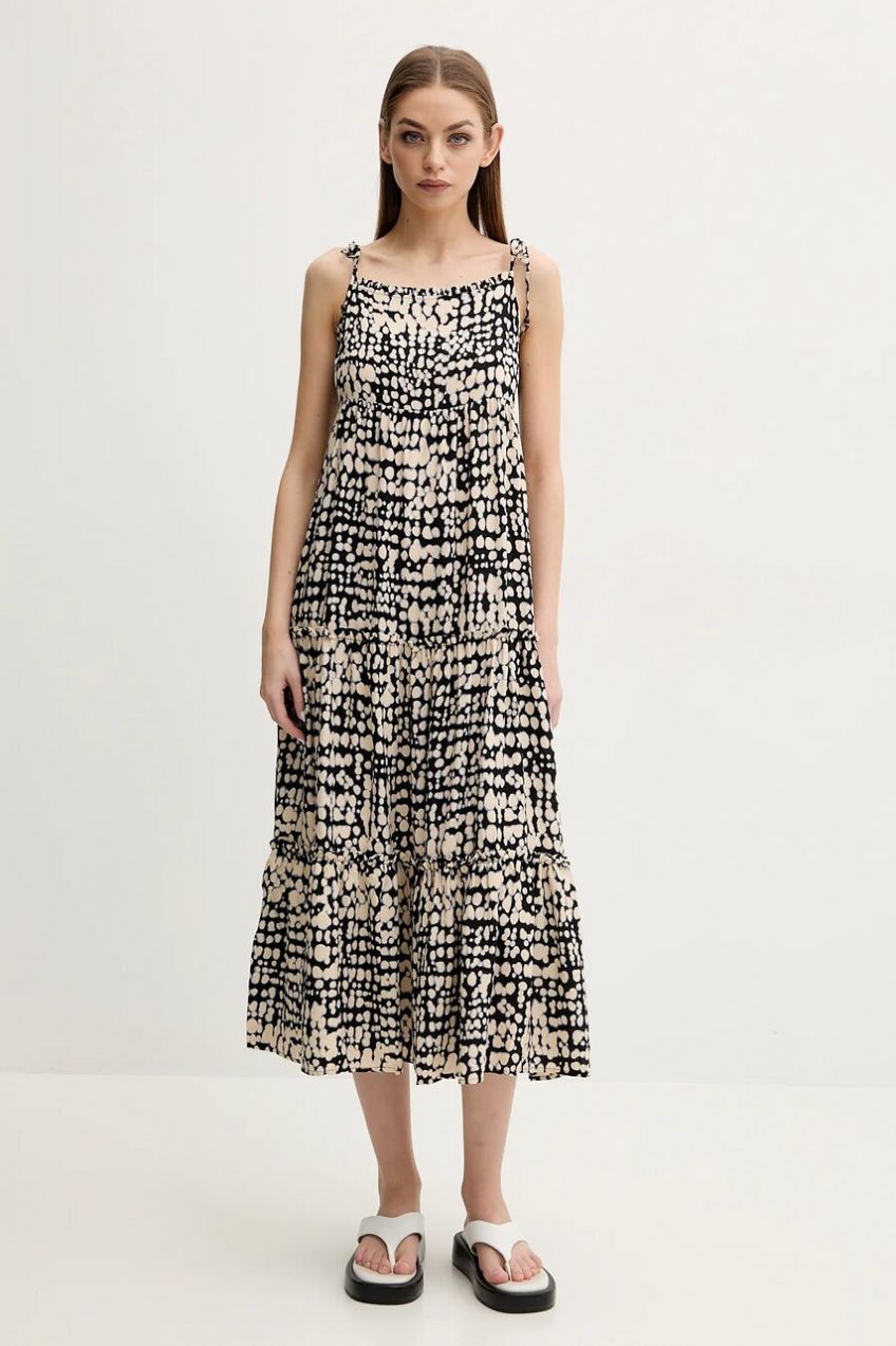 Šaty women'secret tmavomodrá farba, midi, áčkový strih, 5549914