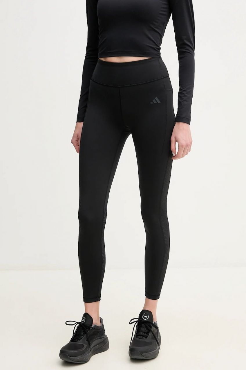 Tréningové legíny adidas Performance Optime HIIT čierna farba, jednofarebné, JE8023