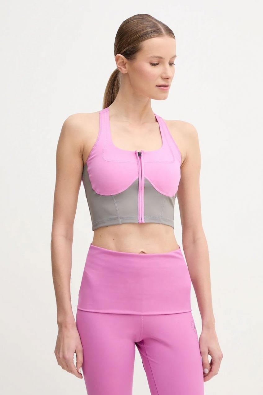 Top adidas by Stella McCartney Two-Tone fialová farba, JP3172