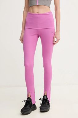Tréningové legíny adidas by Stella McCartney fialová farba, jednofarebné, JJ1629