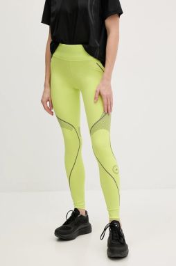 Tréningové legíny adidas by Stella McCartney TruePace zelená farba, s potlačou, JJ0132