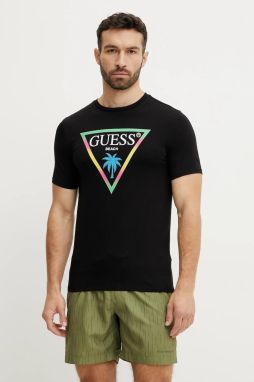 Tričko Guess pánske, čierna farba, s potlačou, F5GI00 J1314