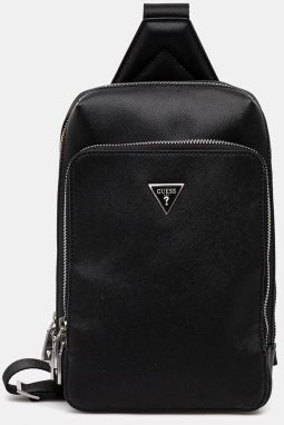 Malá taška Guess MILANO čierna farba, HMMISA P5226
