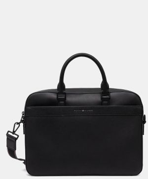 Taška na notebook Tommy Hilfiger čierna farba, AM0AM13222