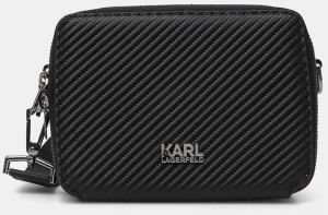Kožená taška Karl Lagerfeld čierna farba, 552453.815927