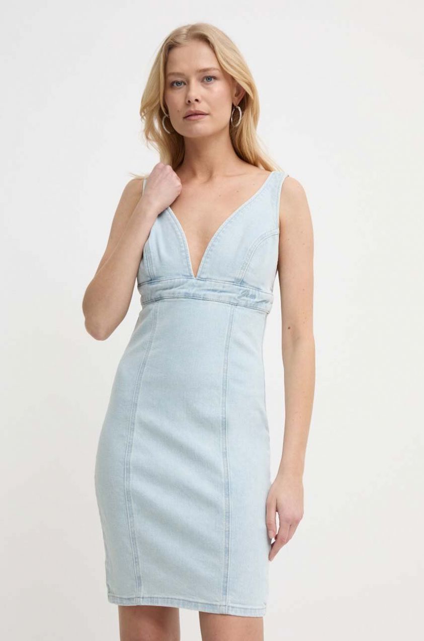 Rifľové šaty Guess AIDA mini, priliehavé, W4GK63 D4LT0