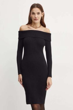 Šaty Guess JULIA čierna farba, mini, priliehavé, W4BK97 Z2YJ2