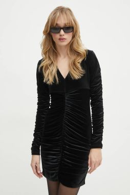 Šaty Guess IVANA čierna farba, mini, priliehavé, W5RK30 KCM62