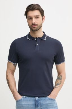 Polo tričko Geox pánske, tmavomodrá farba, jednofarebné, M5510R T3236