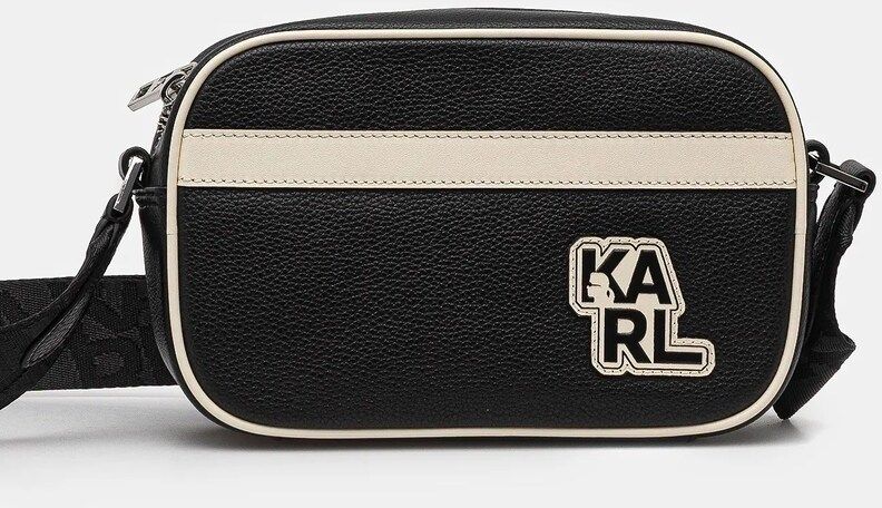 Malá taška Karl Lagerfeld čierna farba, ASM30011
