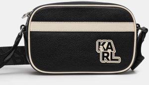 Malá taška Karl Lagerfeld čierna farba, ASM30011