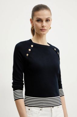 Sveter Marella Emme by Marella dámsky, tmavomodrá farba, tenký, 2515361071200