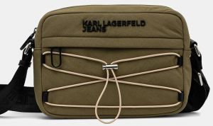 Malá taška Karl Lagerfeld Jeans zelená farba, A2M30116