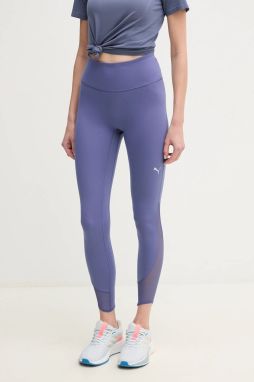 Tréningové legíny Puma Cloudspun fialová farba, jednofarebné, 526662