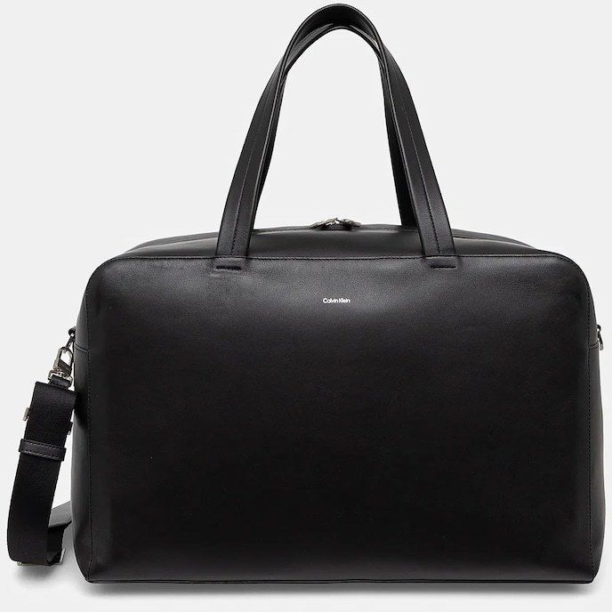 Kožená taška Calvin Klein čierna farba, K50K512931
