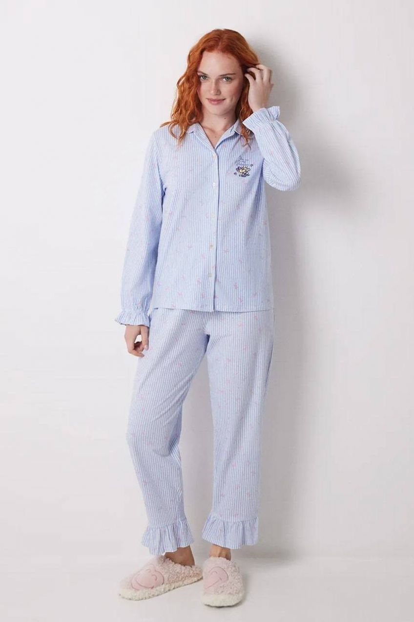 Bavlnené pyžamo women'secret SNOOPY dámske, bavlnené, 3139837