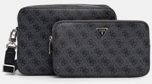 Malá taška Guess MILANO šedá farba, HMMILO P5222