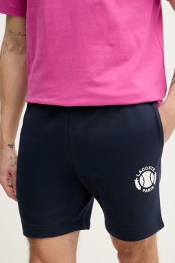 Šortky Lacoste pánske, tmavomodrá farba, GH9708