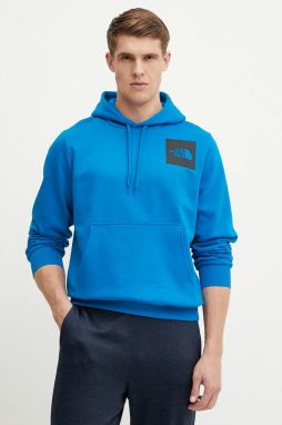 Mikina The North Face Fine pánska, s kapucňou, s potlačou, NF0A89EUT4S1