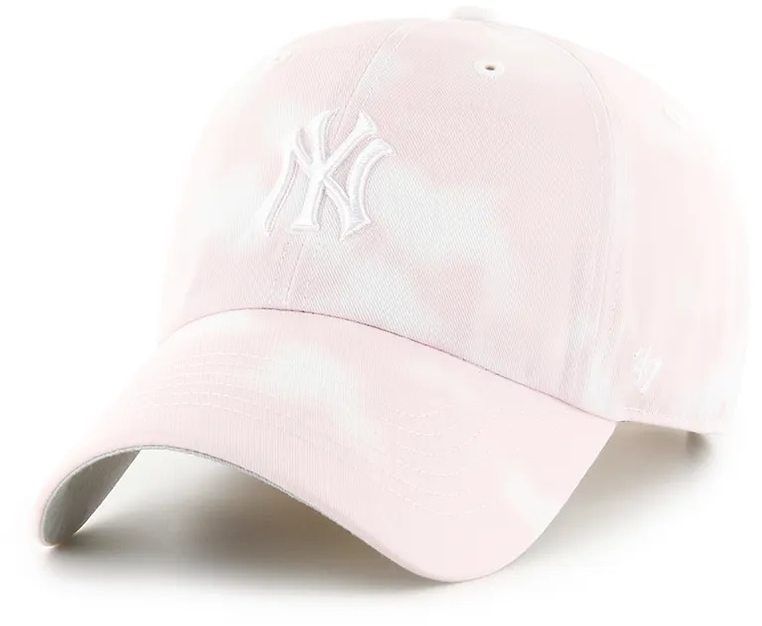 Šiltovka 47 brand MLB New York Yankees ružová farba, jednofarebná, B-ITCCU17PTS-PK