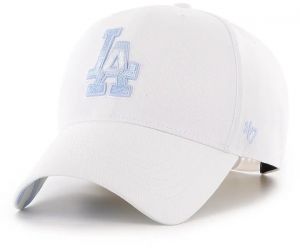 Bavlnená šiltovka 47 brand MLB LA Dodgers biela farba, s nášivkou, B-ITCMP12CTP-WH