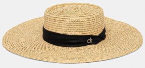 Klobúk Calvin Klein béžová farba, K60K612915