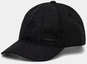 Šiltovka Calvin Klein čierna farba, vzorovaná, K50K512983