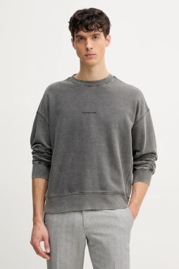 Bavlnená mikina Michael Kors pánska, šedá farba, jednofarebná, CS552HE4MY