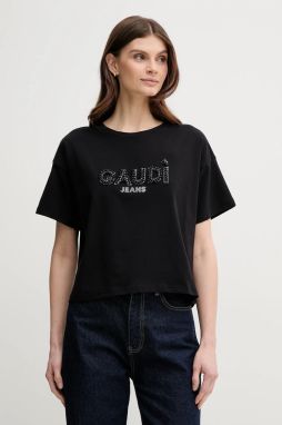 Tričko Gaudi dámske, čierna farba, 511BD64030
