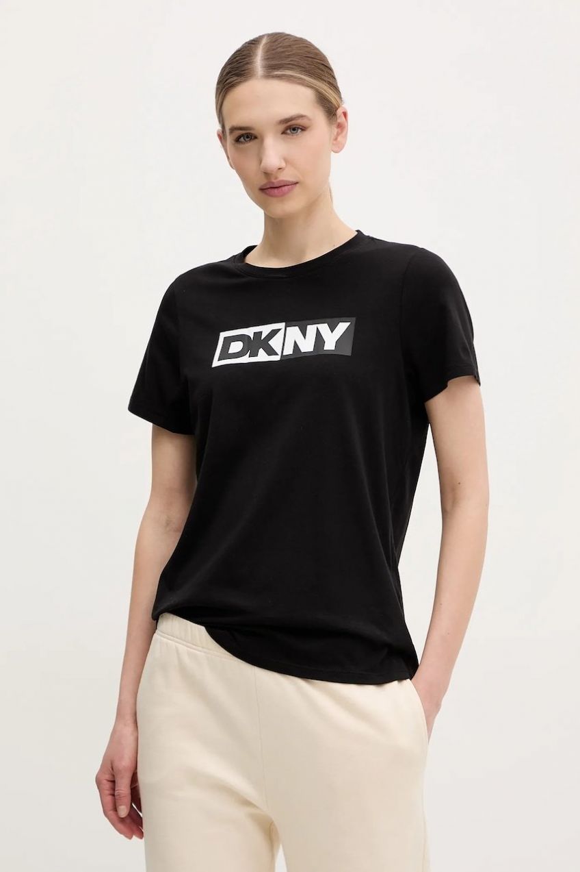 Tričko Dkny dámske, čierna farba, DP5T5894
