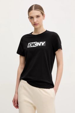 Tričko Dkny dámske, čierna farba, DP5T5894