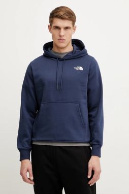 Mikina The North Face Simple Dome pánska, tmavomodrá farba, s kapucňou, s potlačou, NF0A89FC8K21