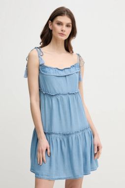 Šaty Pepe Jeans ETTY mini, áčkový strih, PL953663