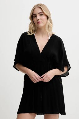 Plážové šaty Lauren Ralph Lauren čierna farba, 20151080