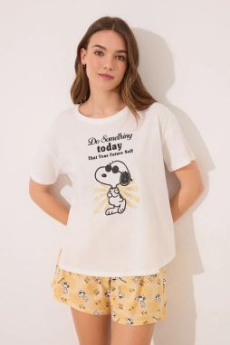 Bavlnené pyžamo women'secret dámske, béžová farba, bavlnené, 3139876