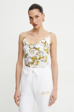 Blúzka Versace Jeans Couture dámska, biela farba, vzorovaná, 78HAM236 NS639
