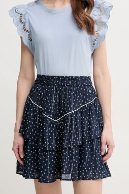 Sukňa Pepe Jeans DANY tmavomodrá farba, mini, áčkový strih, PL901191