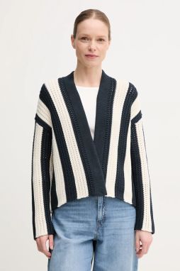 Kardigán Weekend Max Mara dámsky, tmavomodrá farba, teplý, 2515341012600