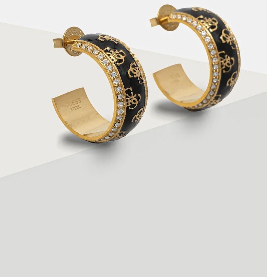 Náušnice Guess 4G LOOP JUBE02 278JW