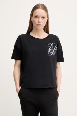 Tričko Emporio Armani dámske, čierna farba, EW001529 AF12567
