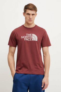Tričko The North Face Easy pánske, červená farba, s potlačou, NF0A8A6C58C1