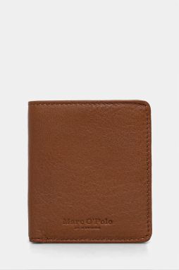 Kožená peňaženka Marc O'Polo pánska, hnedá farba, B0129545602114