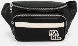 Ľadvinka Karl Lagerfeld pánska, čierna farba, ASM30013