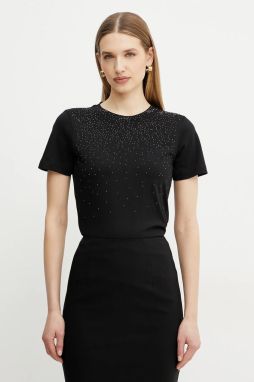 Bavlnené tričko Marciano Guess LOLIE dámske, čierna farba, 5RGI02 6298A