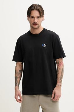 Bavlnené tričko Karl Lagerfeld Jeans pánske, čierna farba, jednofarebné, A2M17050