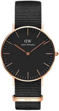 Hodinky Daniel Wellington pánske, čierna farba, DW00100148
